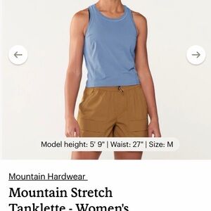 Mountain Hardwear Women's Mountain Stretch Tanklette - Blue